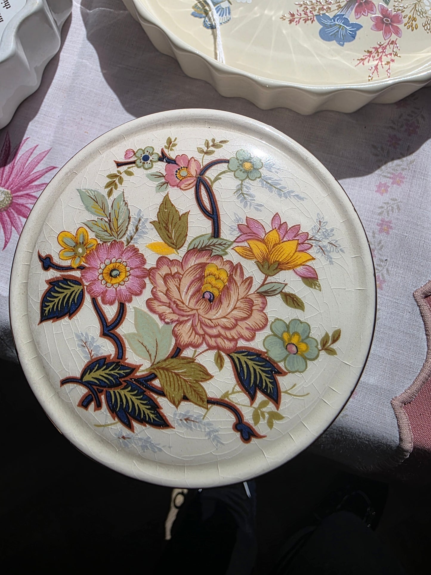 Sadler England Vintage Trinket Box — Oriental Rose Design