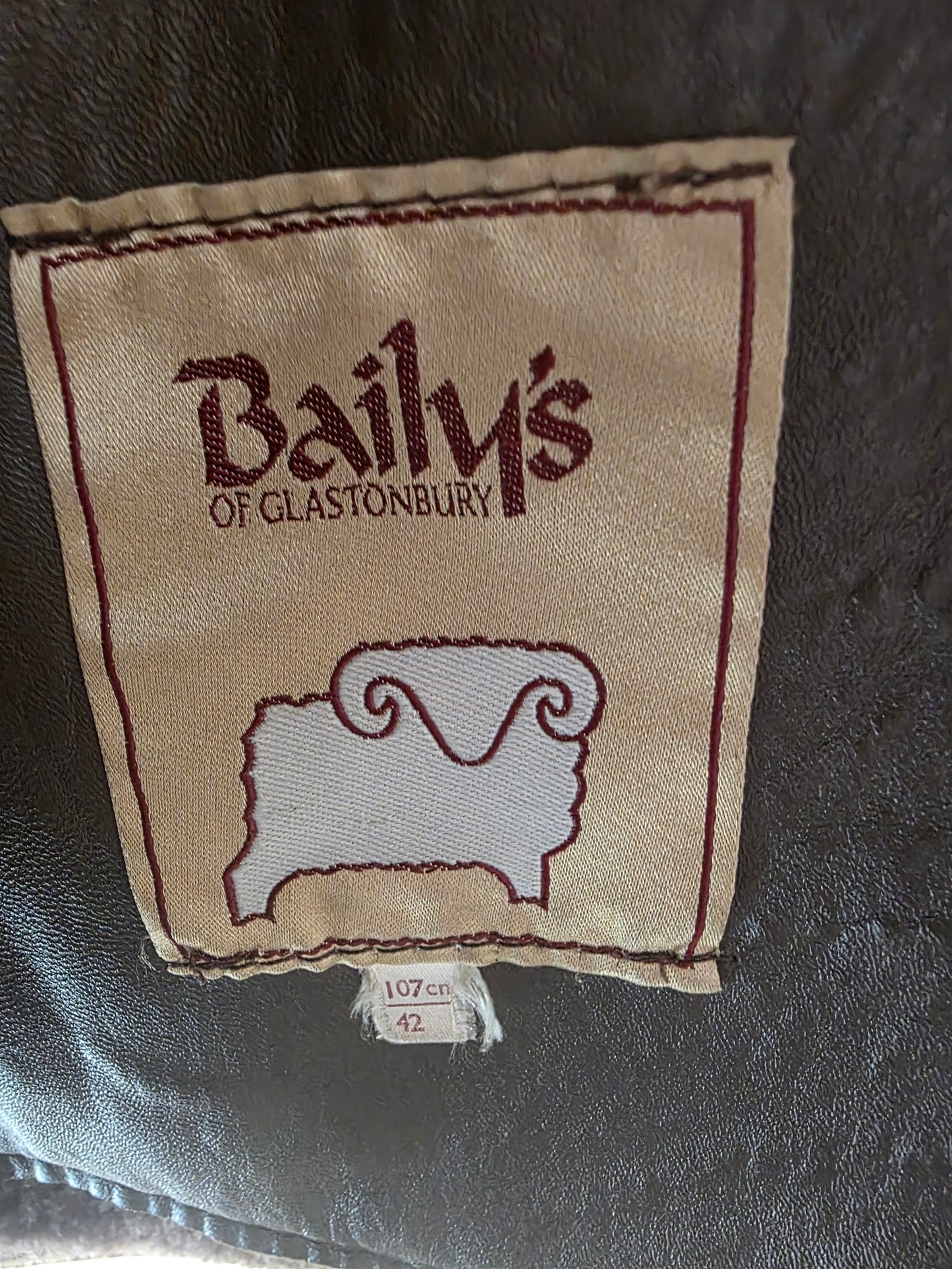 Vintage Baileys of Glastonbury Real Sheepskin Coat