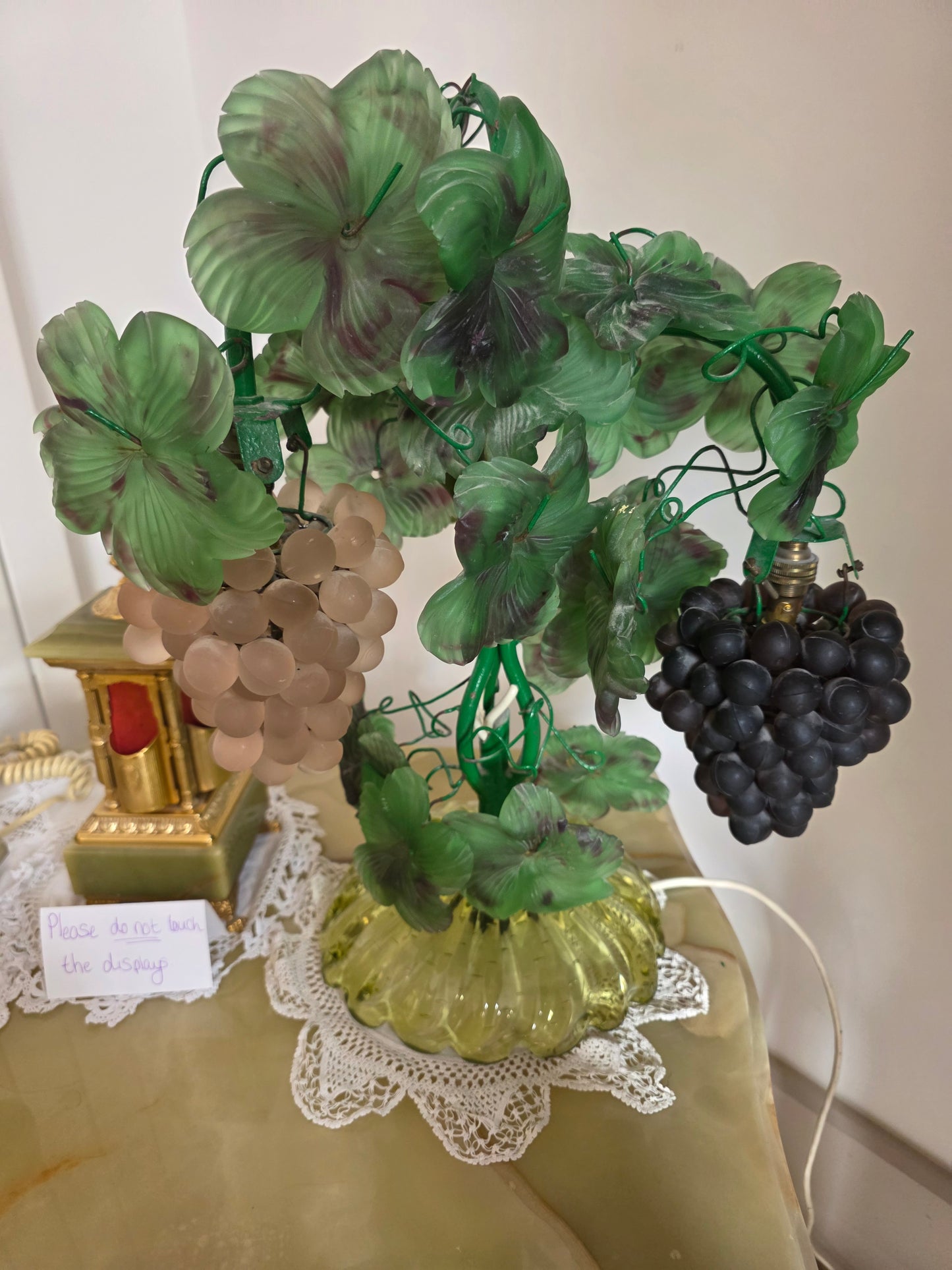 Murano Style Glass Grape Lamp – Attributed to Cesare Toso