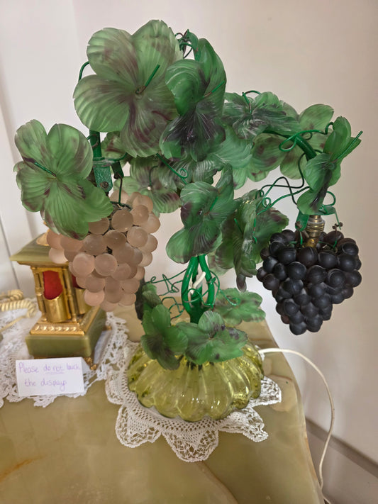 Murano Style Glass Grape Lamp – Attributed to Cesare Toso