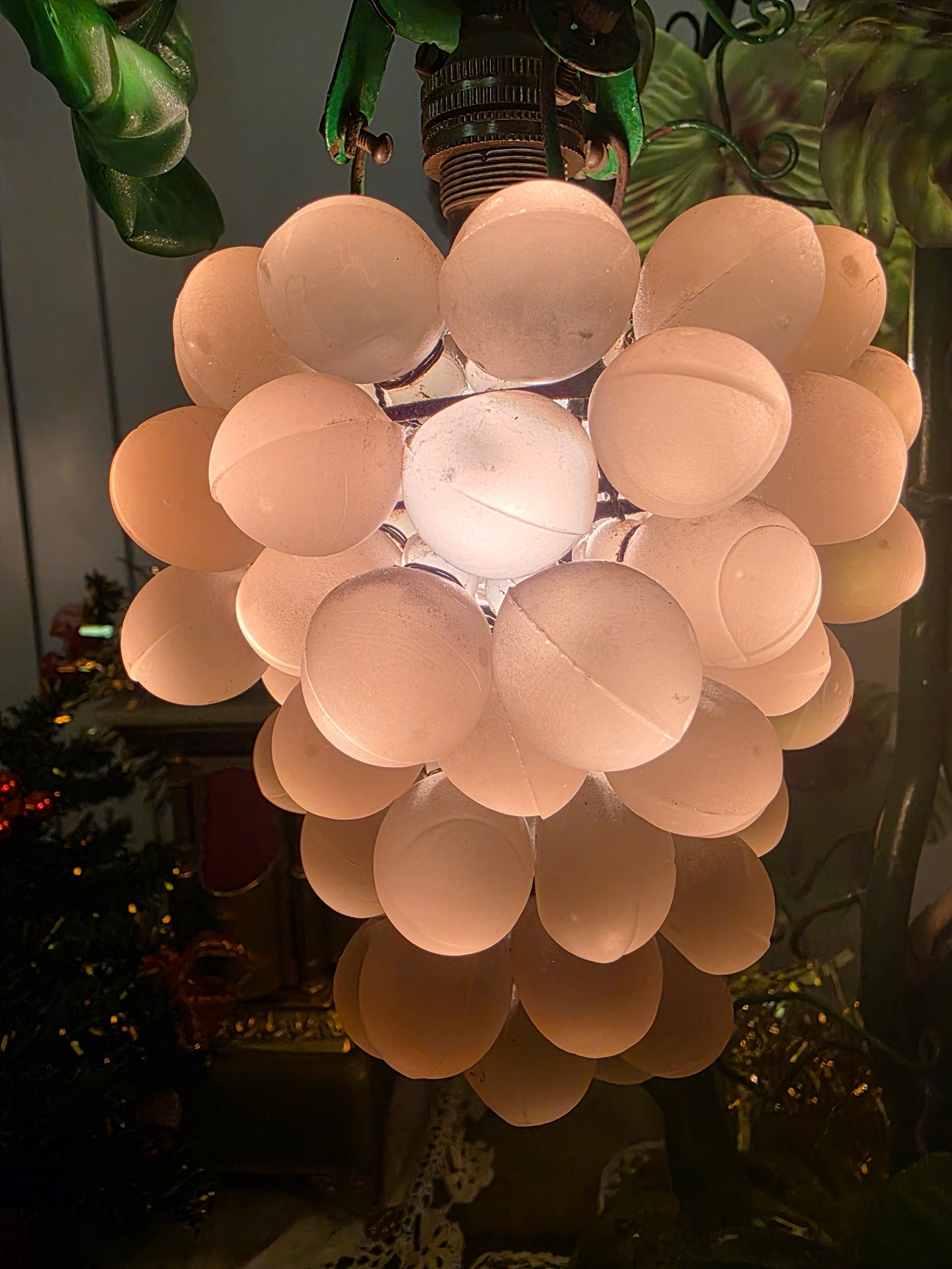 Murano Style Glass Grape Lamp – Attributed to Cesare Toso