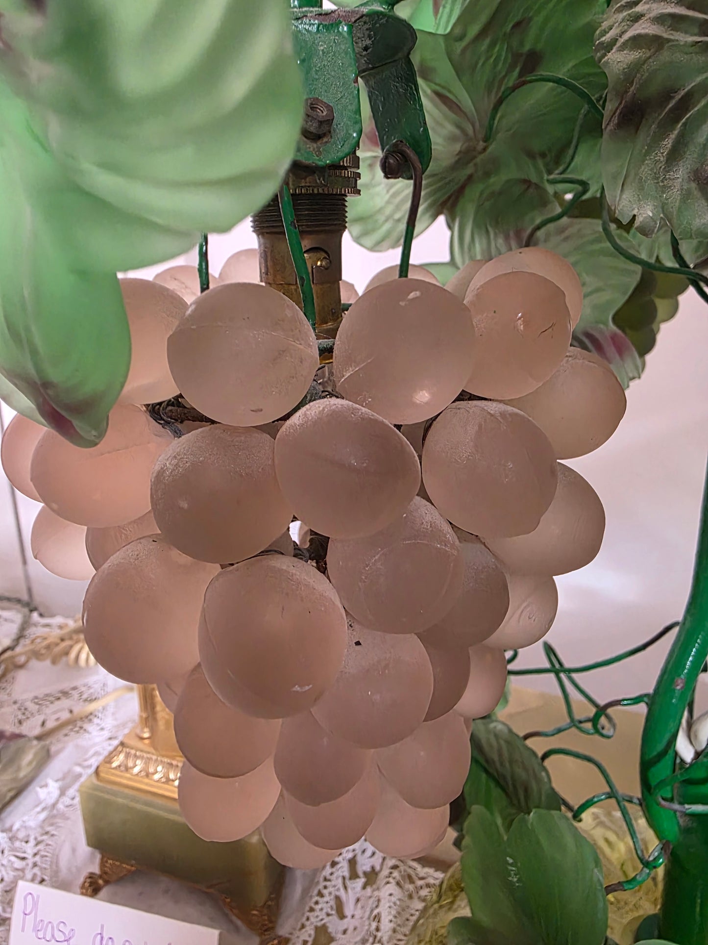 Murano Style Glass Grape Lamp – Attributed to Cesare Toso