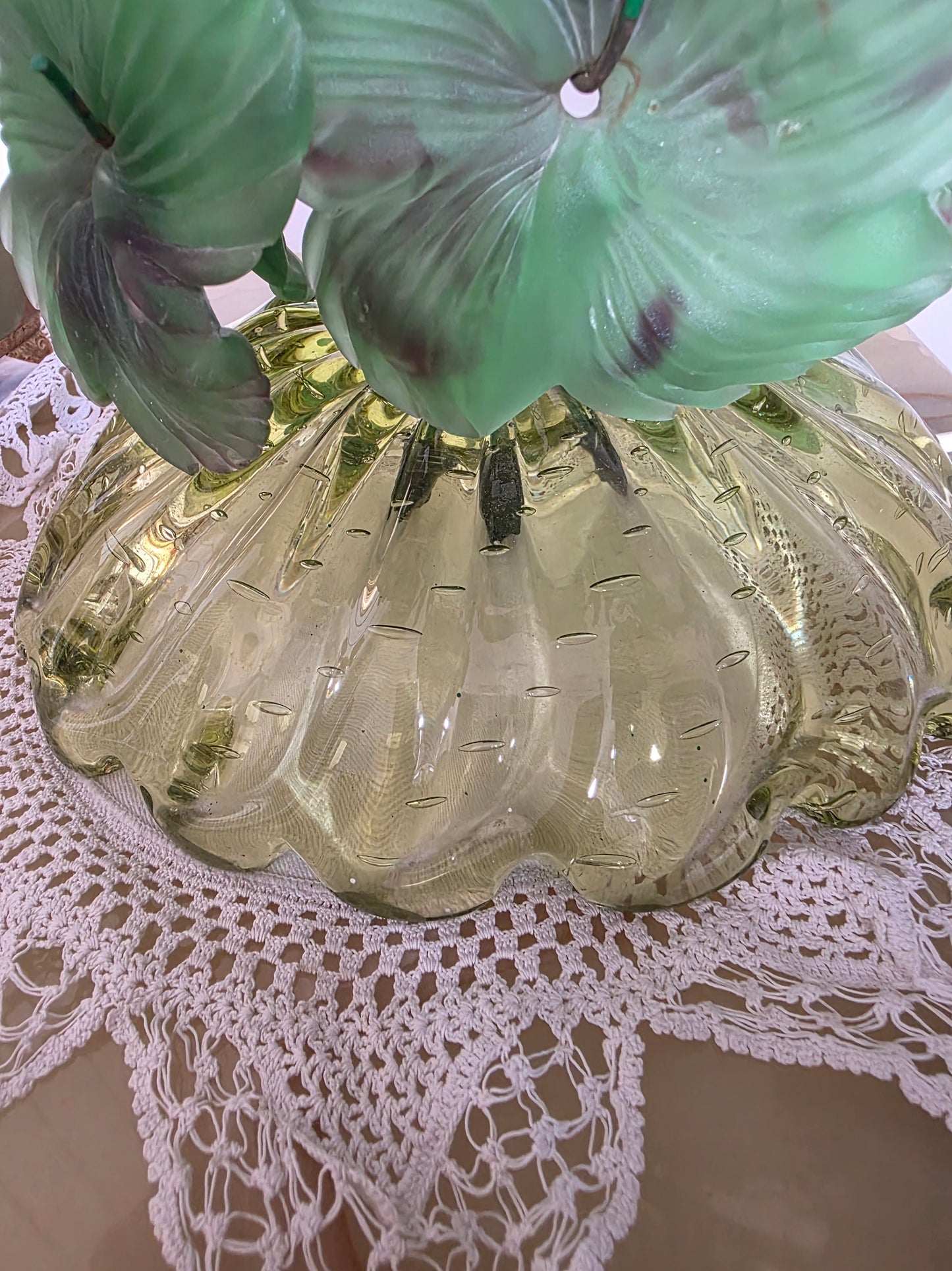 Murano Style Glass Grape Lamp – Attributed to Cesare Toso