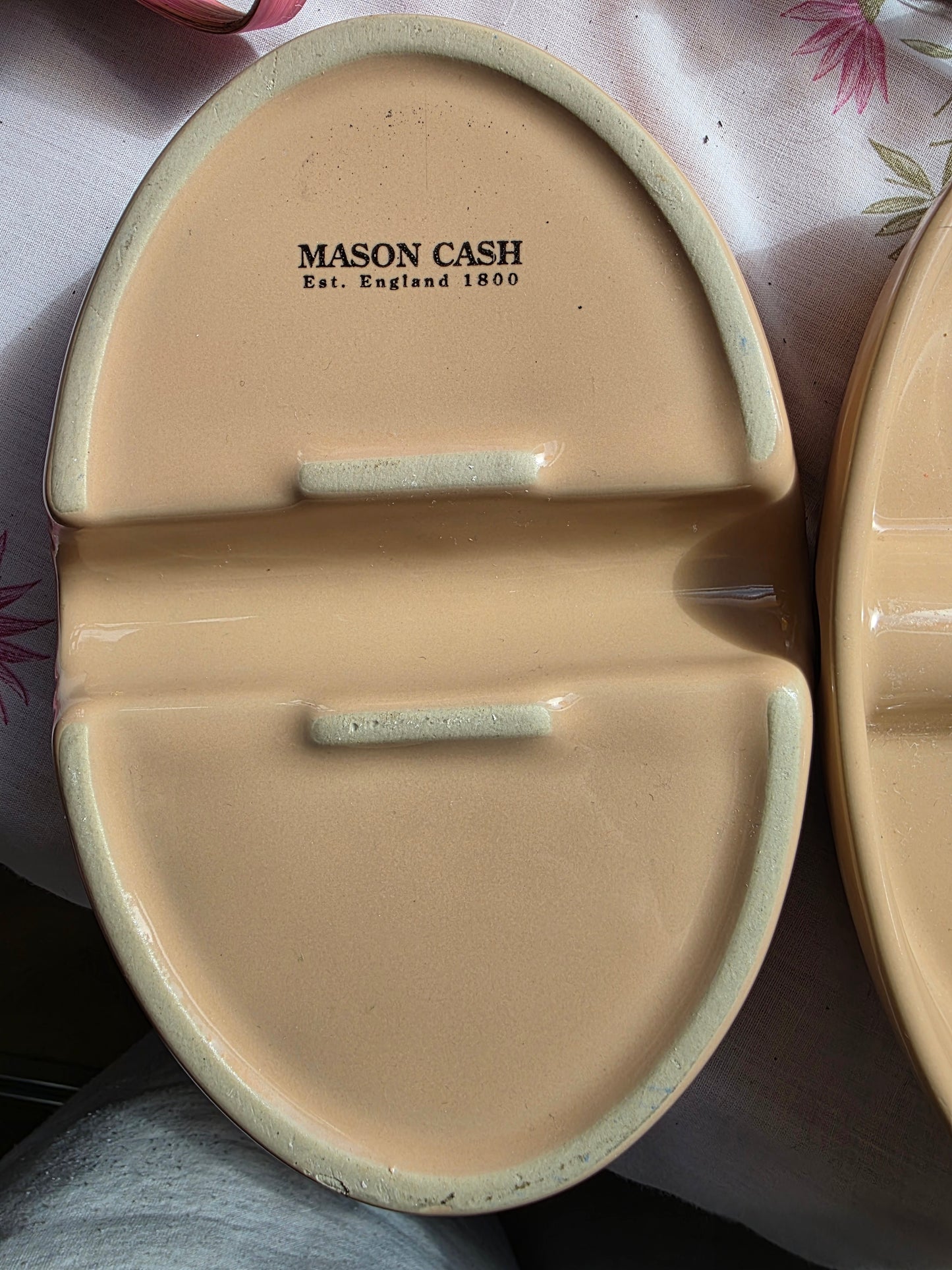Mason Cash Vintage Oval Divided Serving Dishes — Set of 2